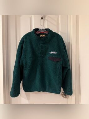 Bombshell Green Sherpa Fleece NWT